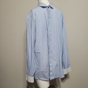 Ted Baker London size 7 Polo Button front shirt top Men geometric